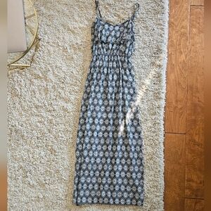 Cotton On Size S Elegant Blue Patterned Maxi Dress